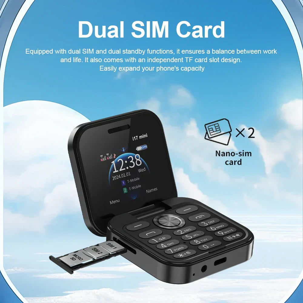 SERVO i17 Mini Flip Cellular Phone