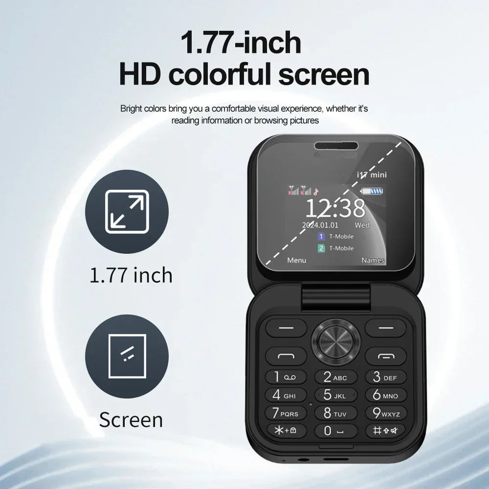 SERVO i17 Mini Flip Cellular Phone