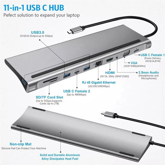 MZX 11 in 1 Docking Station
