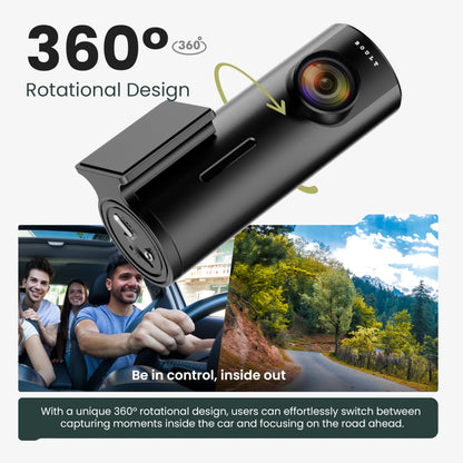 Boult Cruisecam X1 Dash Camera for Car | 1080p HD Recording | 170° Ultra-Wide Angle | 360° Rotation