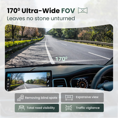 Boult Cruisecam X1 Dash Camera for Car | 1080p HD Recording | 170° Ultra-Wide Angle | 360° Rotation