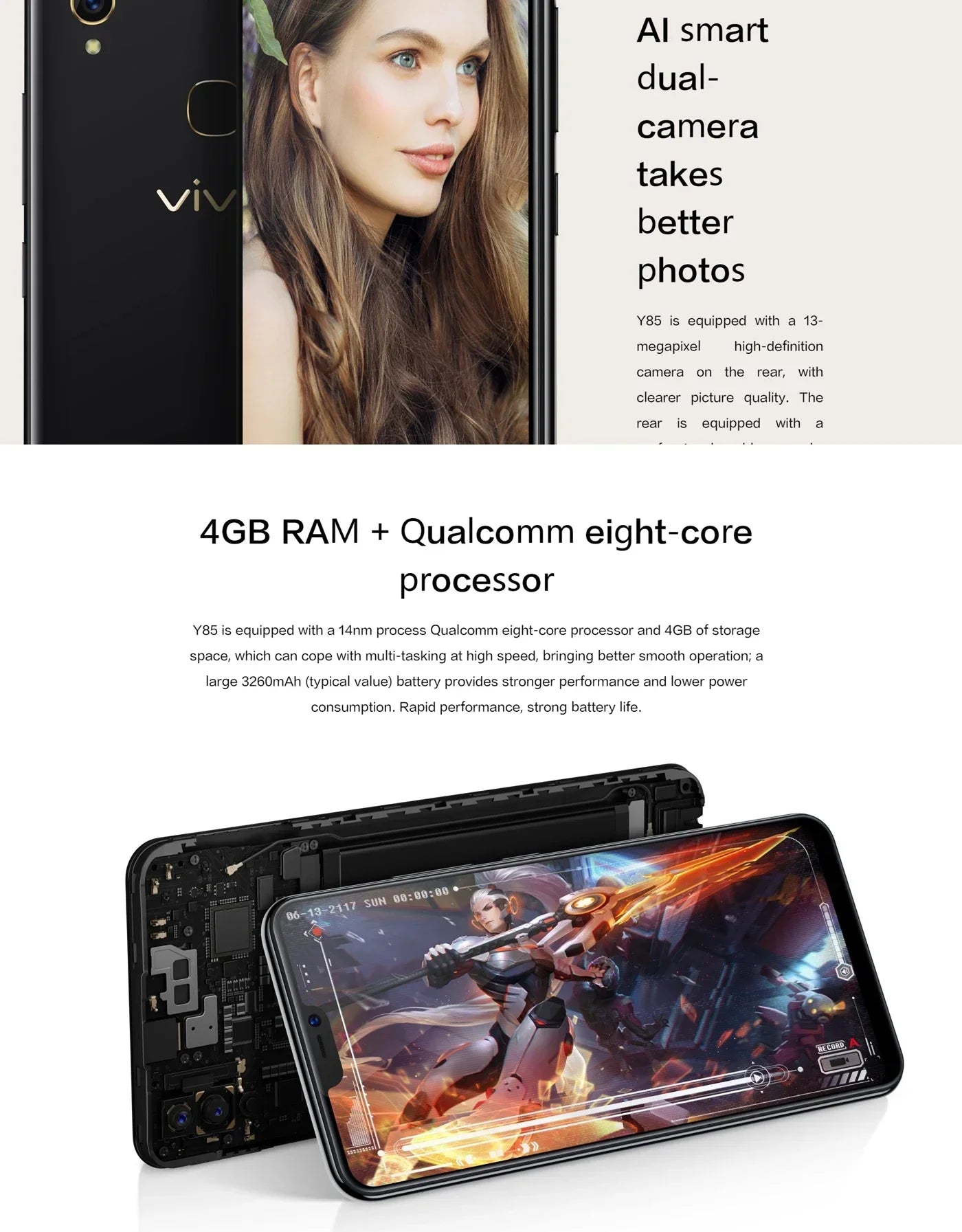 Vivo Y85 – Imported from Dubai (New & Unused)