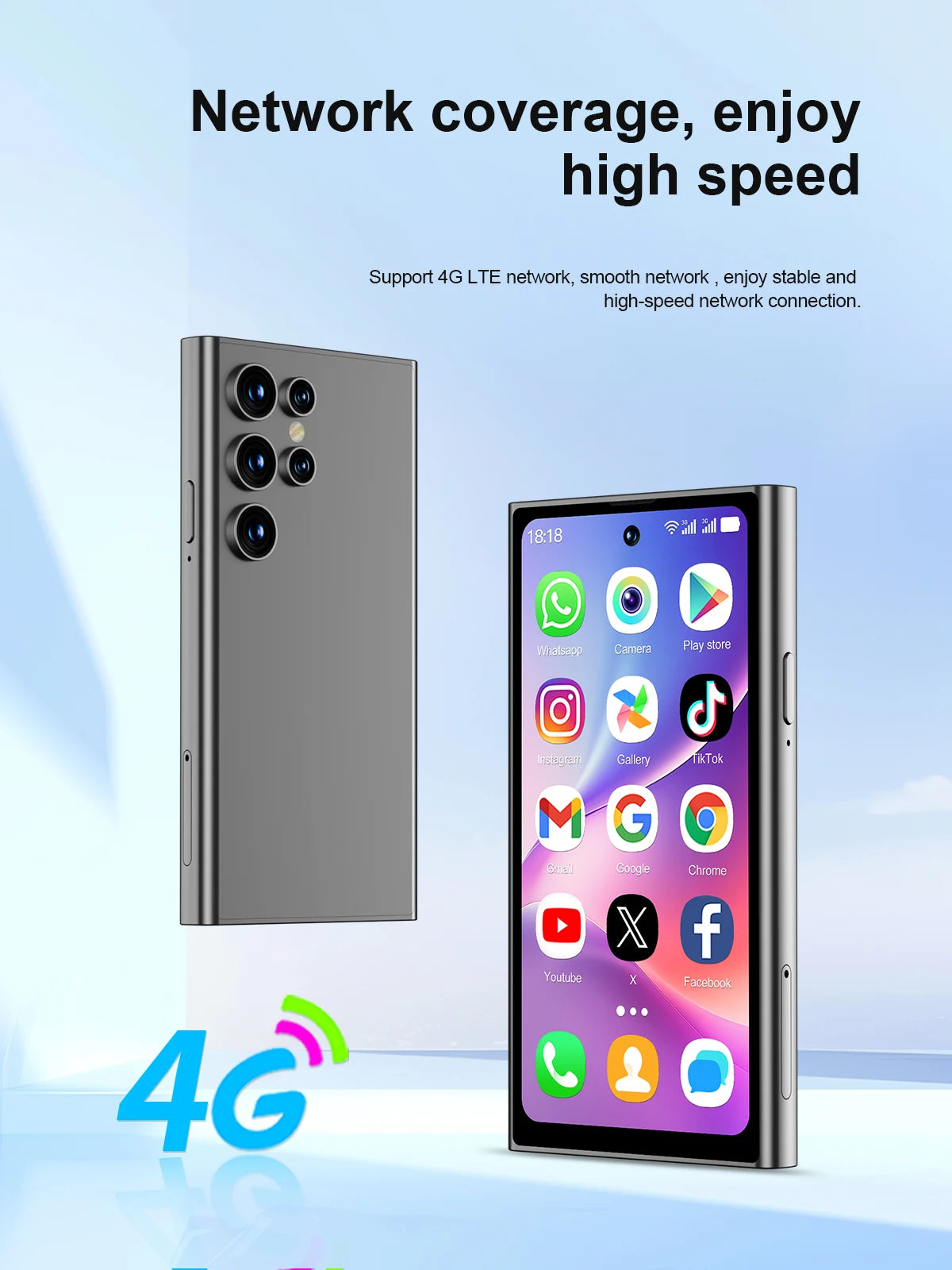 SERVO S27 Mini 4G Version Small Smartphone Android 12.0 OS ROM 16/64GB Google Play Face Unlock Compact Smart Phone Dual SIM Card