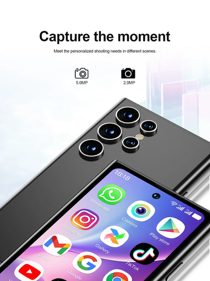 SERVO S27 Mini 4G Version Small Smartphone Android 12.0 OS ROM 16/64GB Google Play Face Unlock Compact Smart Phone Dual SIM Card