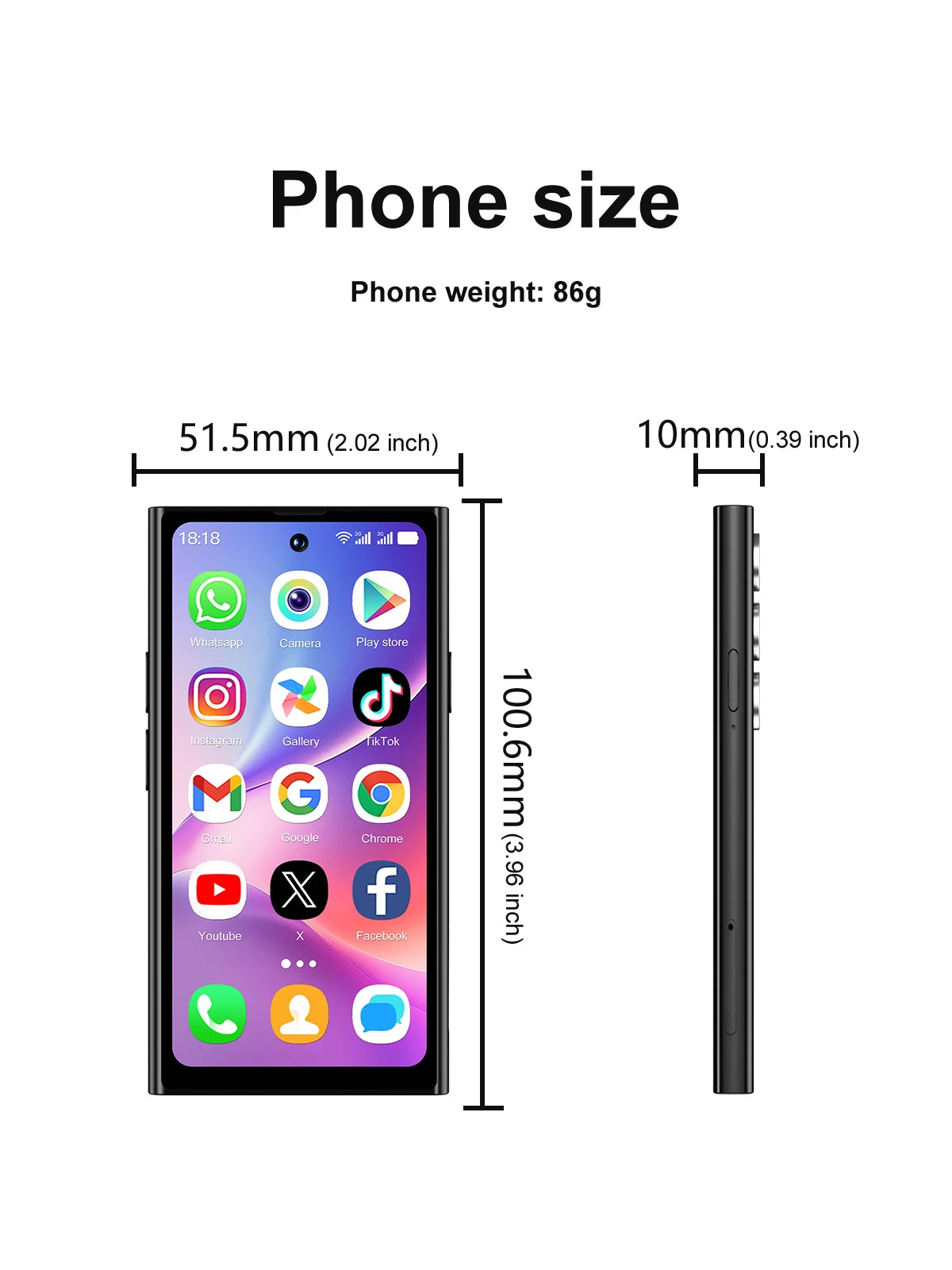 SERVO S27 Mini 4G Version Small Smartphone Android 12.0 OS ROM 16/64GB Google Play Face Unlock Compact Smart Phone Dual SIM Card