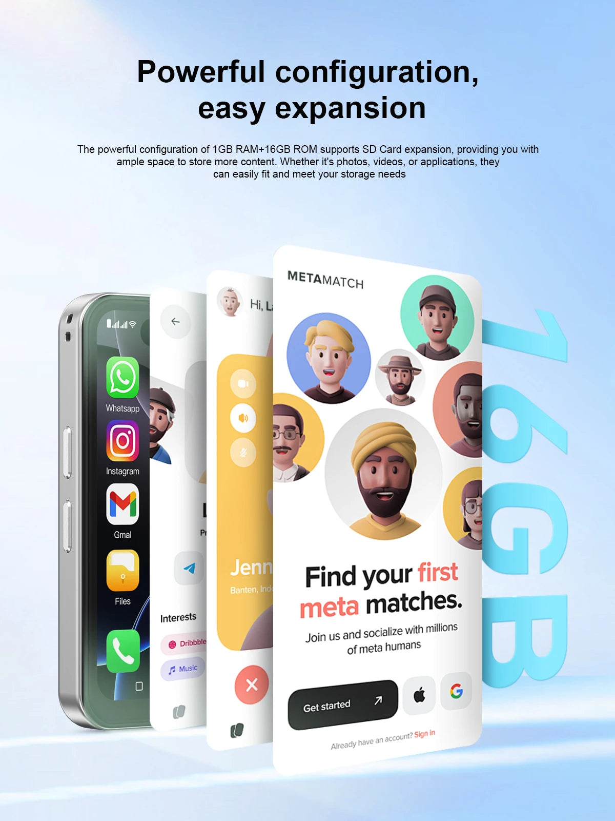 SIA PRO6 Mini 4G Smartphone (8GB RAM, 512GB Storage)