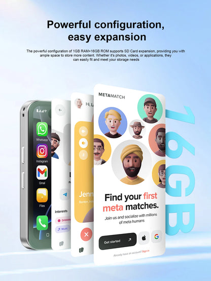 SIA PRO6 Mini 4G Smartphone (8GB RAM, 512GB Storage)