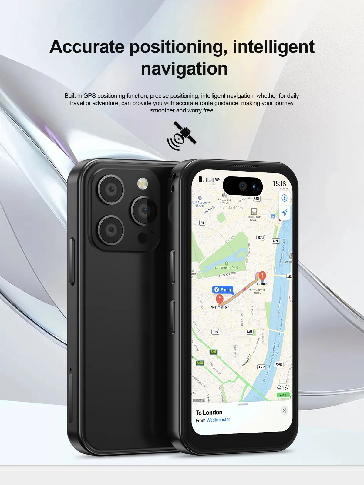 SIA PRO6 Mini 4G Smartphone (8GB RAM, 512GB Storage)