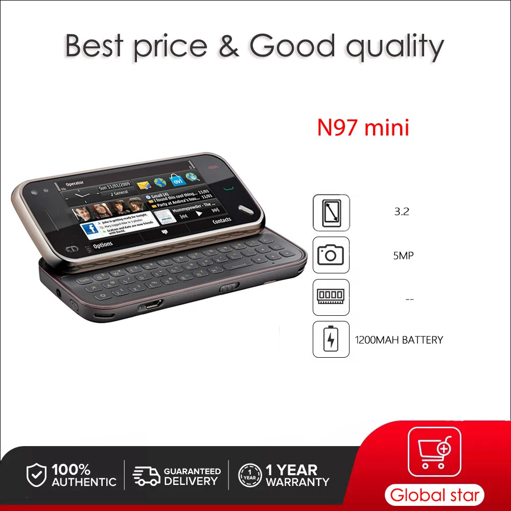 Nokia N97 Mini – Imported from Dubai (New & Unused)