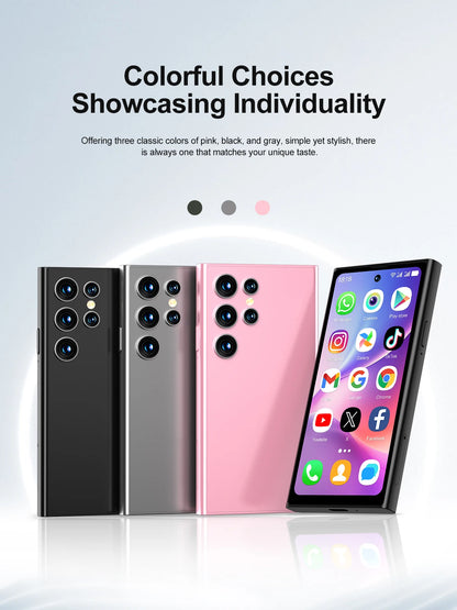 SERVO S27 Mini 4G Version Small Smartphone Android 12.0 OS ROM 16/64GB Google Play Face Unlock Compact Smart Phone Dual SIM Card