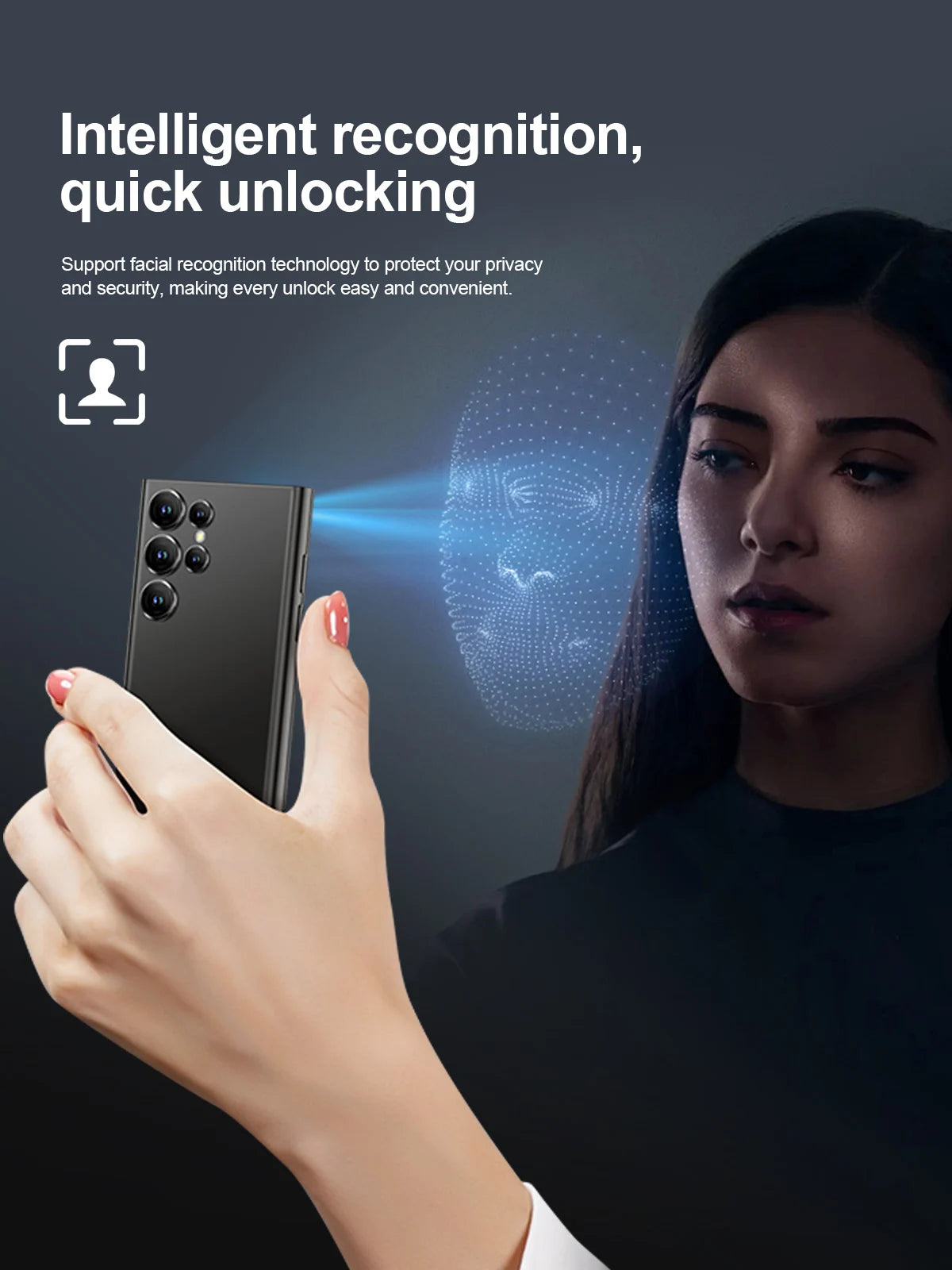 SERVO S27 Mini 4G Version Small Smartphone Android 12.0 OS ROM 16/64GB Google Play Face Unlock Compact Smart Phone Dual SIM Card