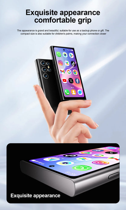 SERVO S27 Mini 4G Version Small Smartphone Android 12.0 OS ROM 16/64GB Google Play Face Unlock Compact Smart Phone Dual SIM Card