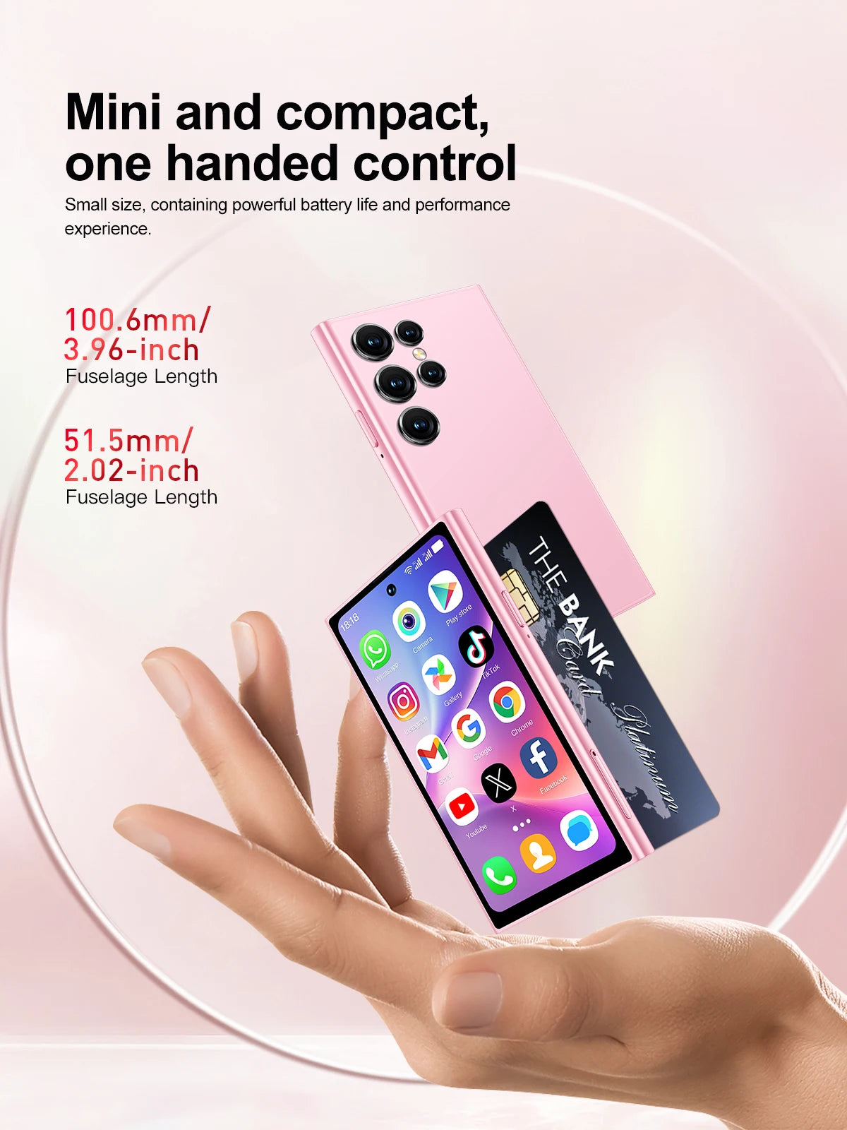 SERVO S27 Mini 4G Version Small Smartphone Android 12.0 OS ROM 16/64GB Google Play Face Unlock Compact Smart Phone Dual SIM Card