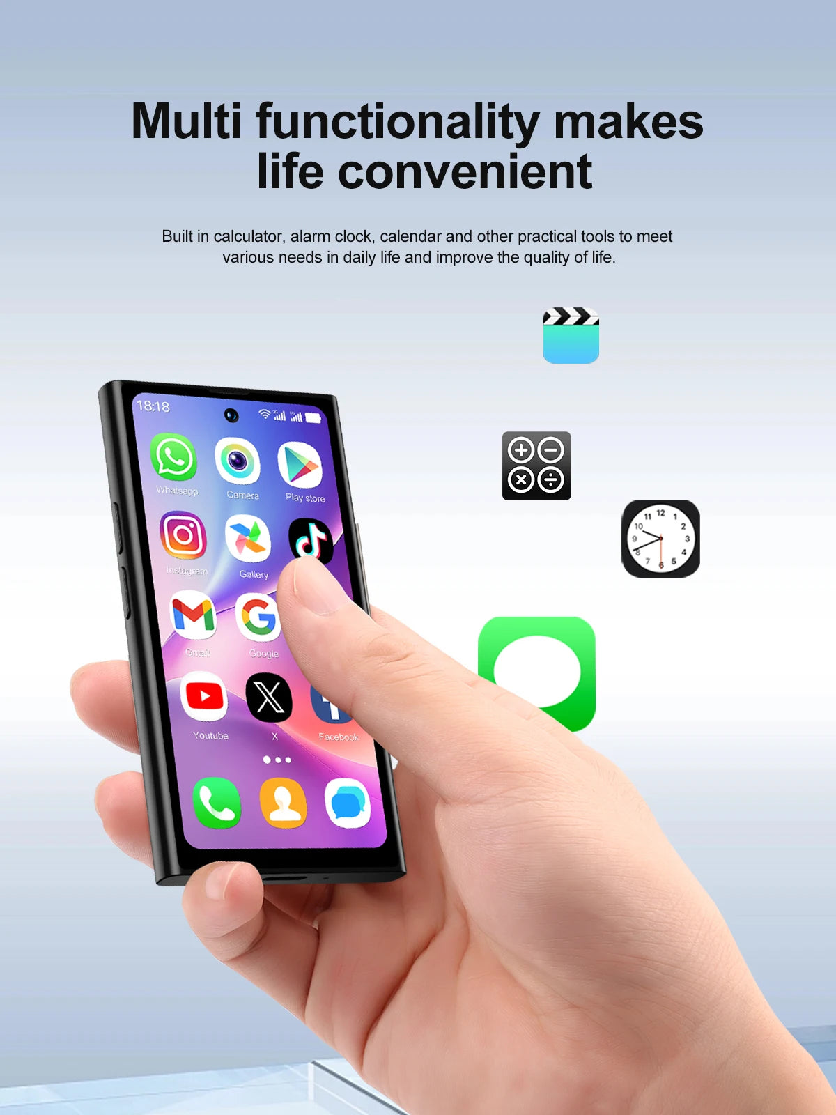 SERVO S27 Mini 4G Version Small Smartphone Android 12.0 OS ROM 16/64GB Google Play Face Unlock Compact Smart Phone Dual SIM Card